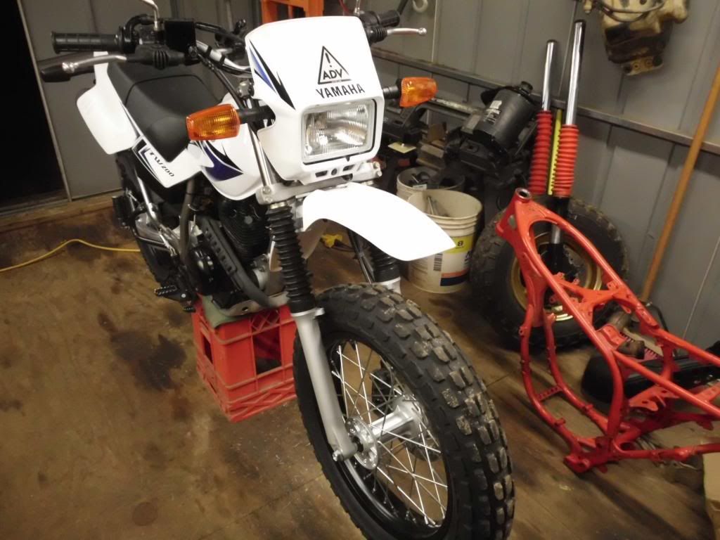 high fender mod completed TW200 Forum