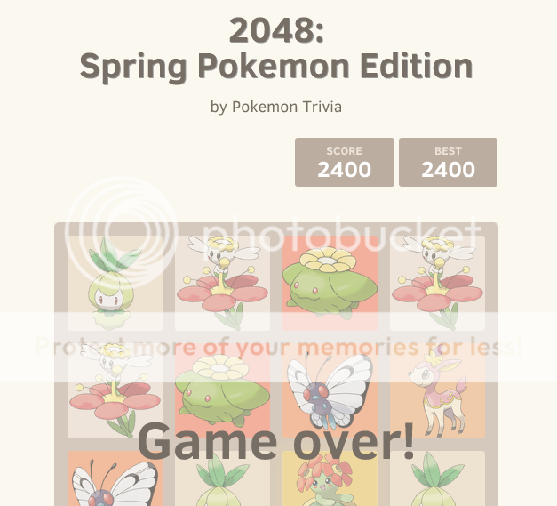 [2048] - Spring Pokemon Challenge